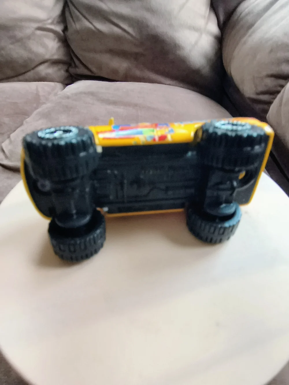 Diecast Toy Truck Mattel 1/64 Scale Cartoon Character On Truck